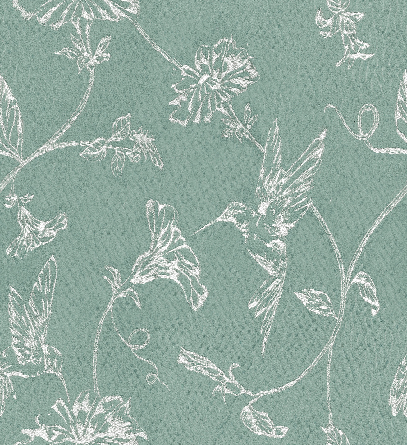 Hummingbird Jade Fabric