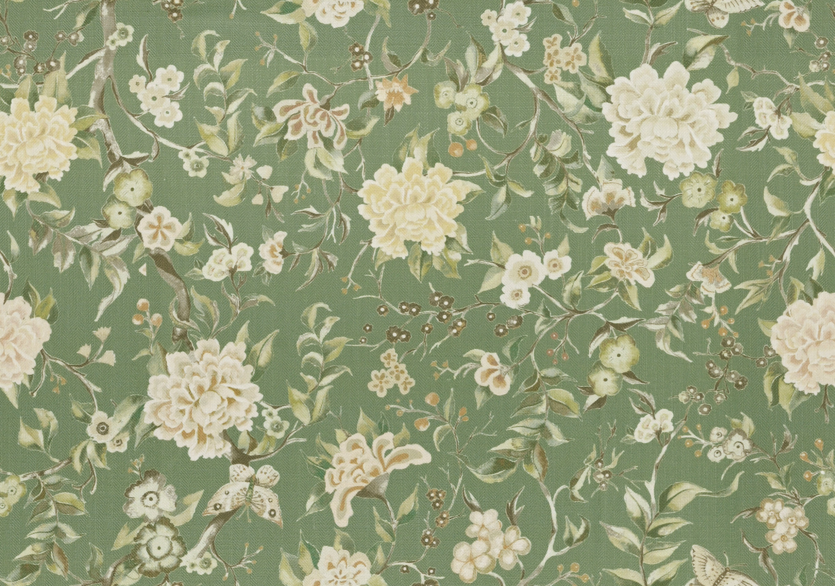 Floret Greensward Fabric