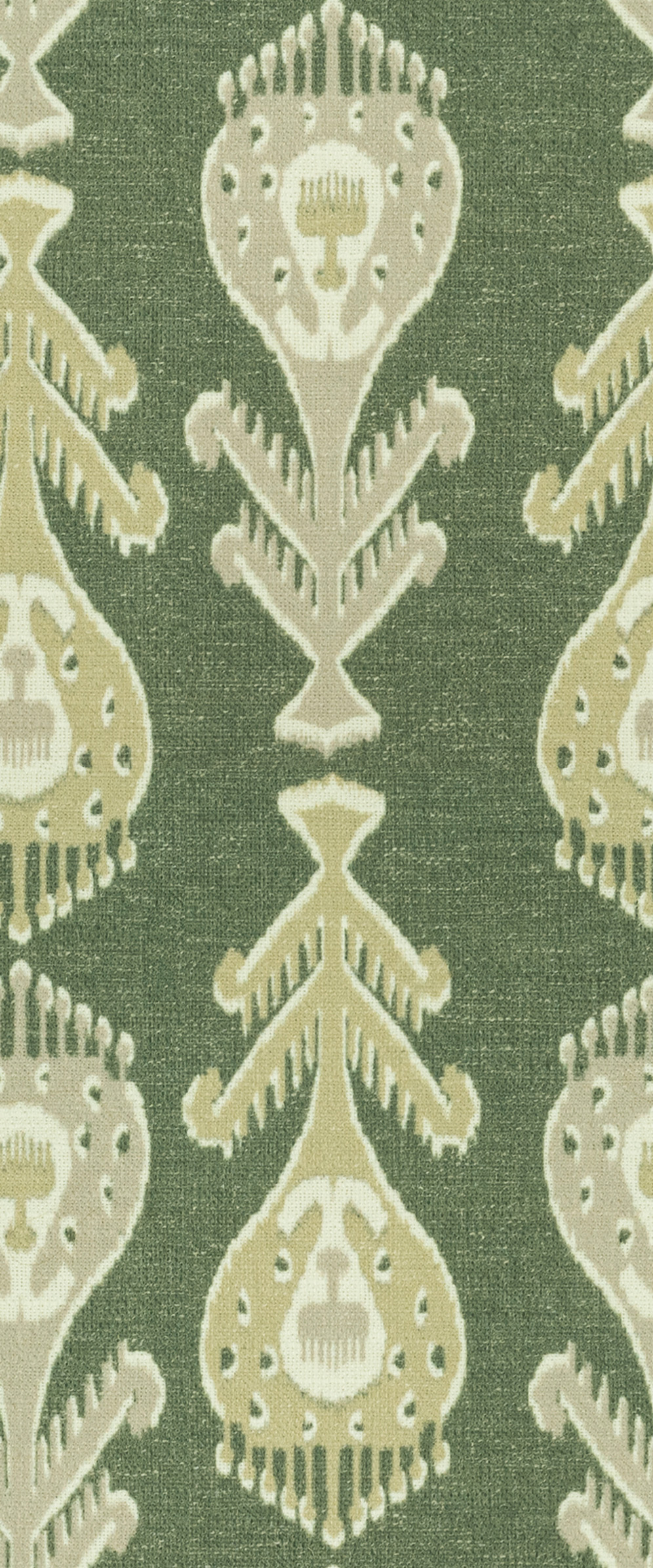 Ikat Greensward Fabric