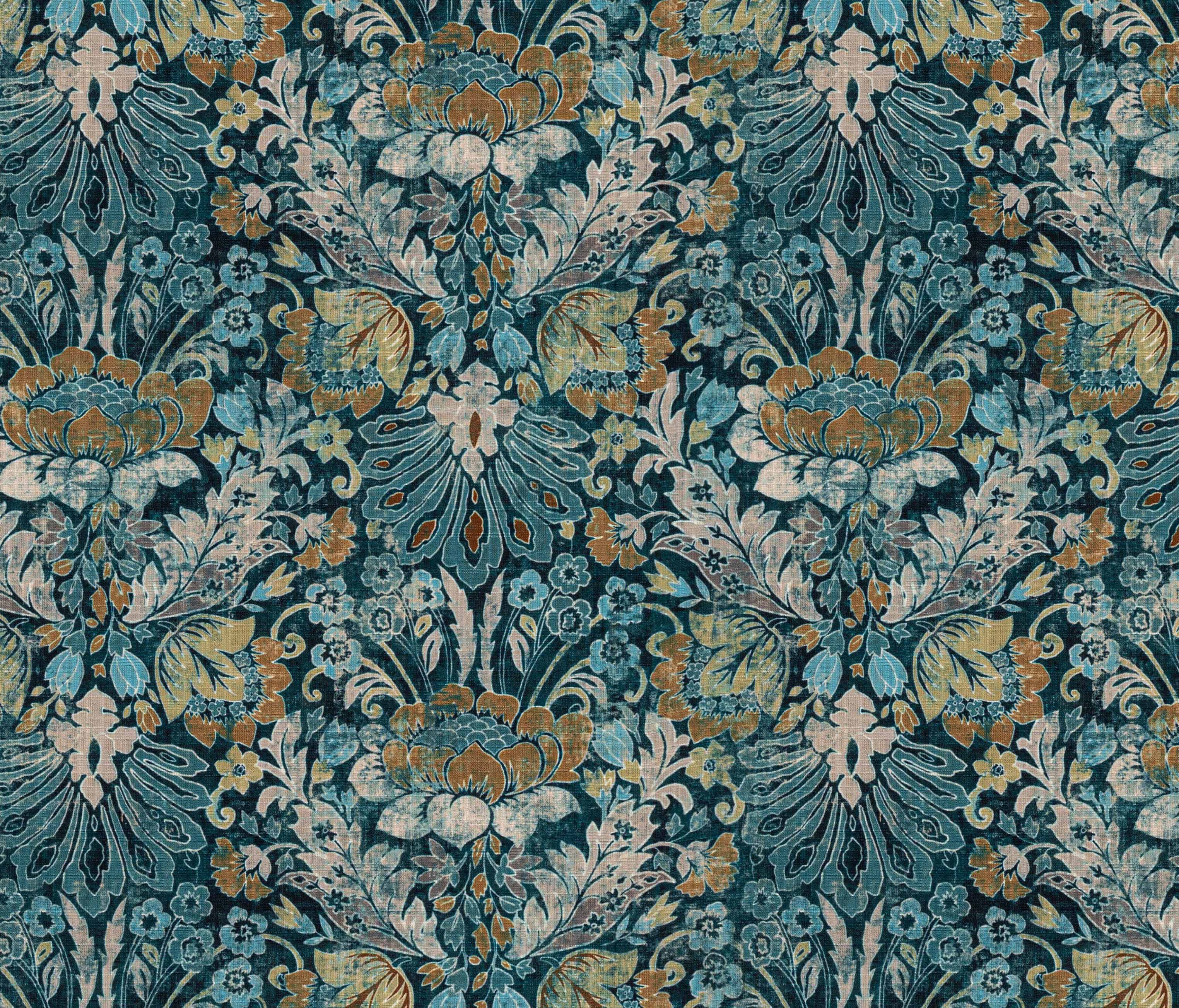 Morrison Teal Fabric